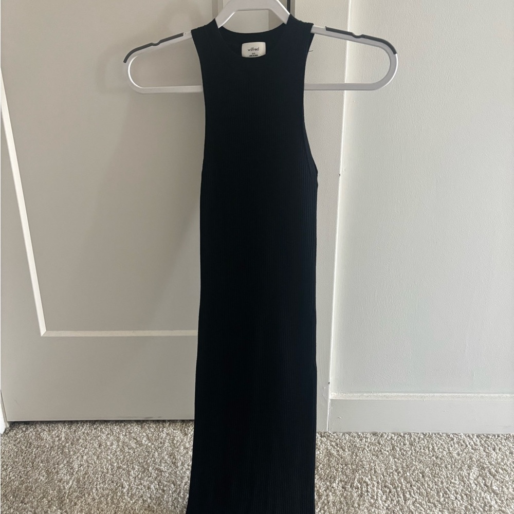 Aritzia Black Midi Dress
